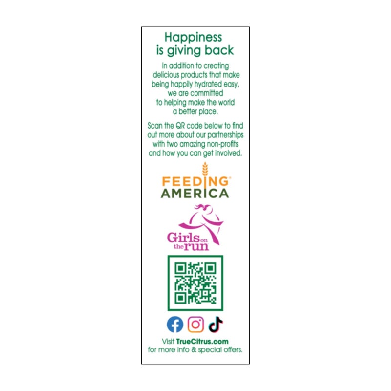 True Citrus TRUE LIME Black Cherry Limeade Drink Mix (10 Packets) | Made from Real Limes | No Preservatives, No Artificial Sweeteners, Gluten Free | Water Flavor Packets & Water Enhancer with Stevia - Image 3